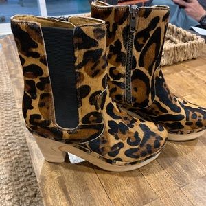 Free People Leopard Boot Clog/ Special Edition